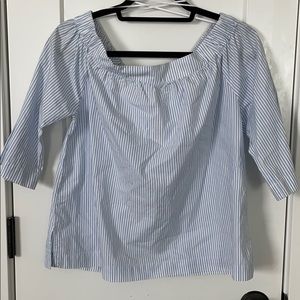 Madewell off the shoulder shirt